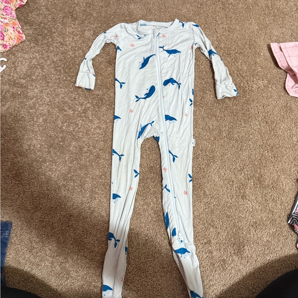 Blue and White Kids One Piece